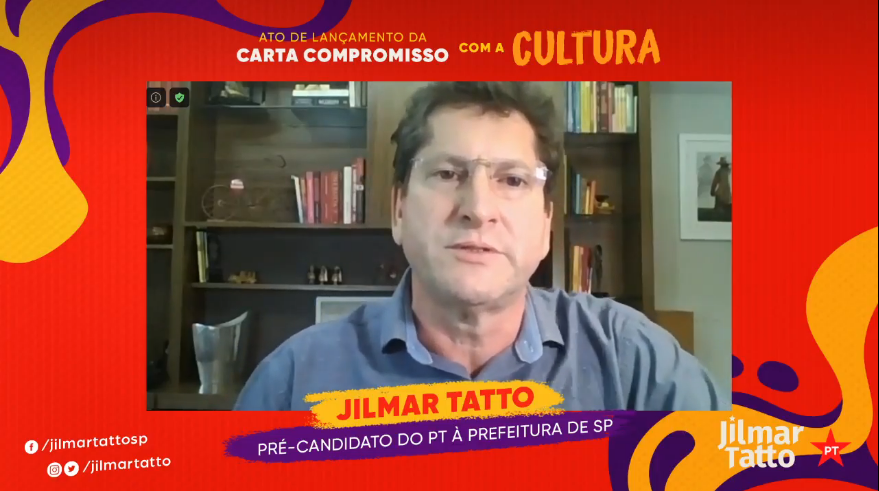 Em ato, PT-SP e Jilmar Tatto apresentam carta compromisso para salvar o setor de cultura na capital