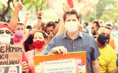 Em ato de servidores contra PL 529 , Tatto reafirma: “Doria tenta disfarçar, mas não adianta, ele é idêntico ao Bolsonaro””