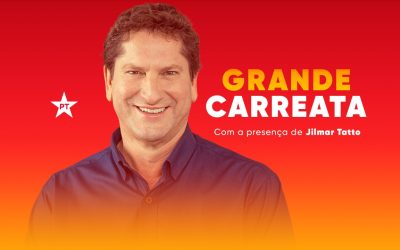#JilmarTattoPrefeito: confira o horário e o ponto de encontro da Carreata da Arrancada da sua região