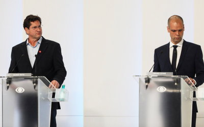Bruno mente já no primeiro debate e diz que Haddad deixou rombo de R$ 7 bi na prefeitura